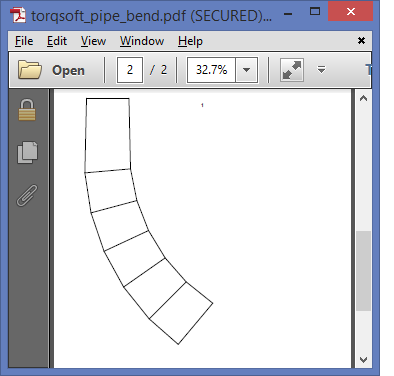 TorqSoft - Bend Template Programme - PDF Output
